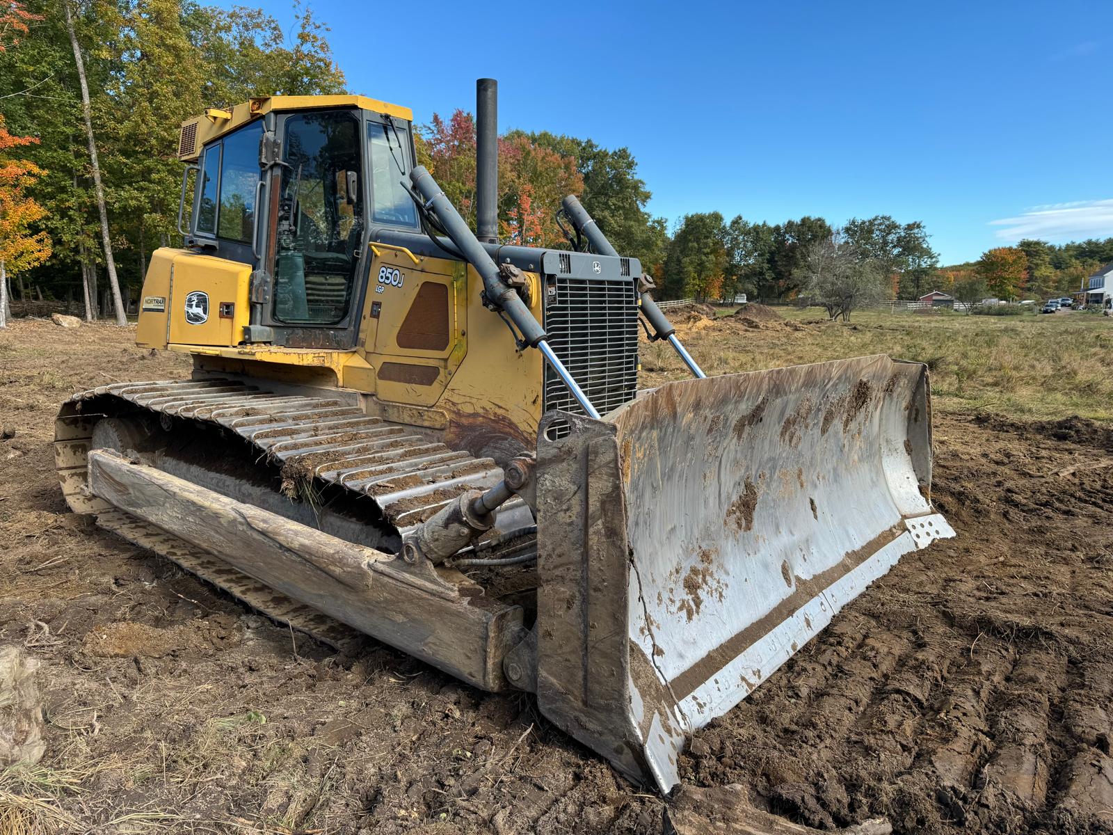 John Deere 850J Bulldozer on a Job Site