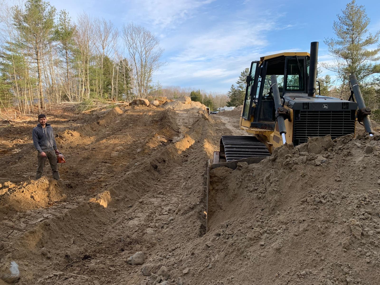 John Deere 850J Bulldozer on a Job Site